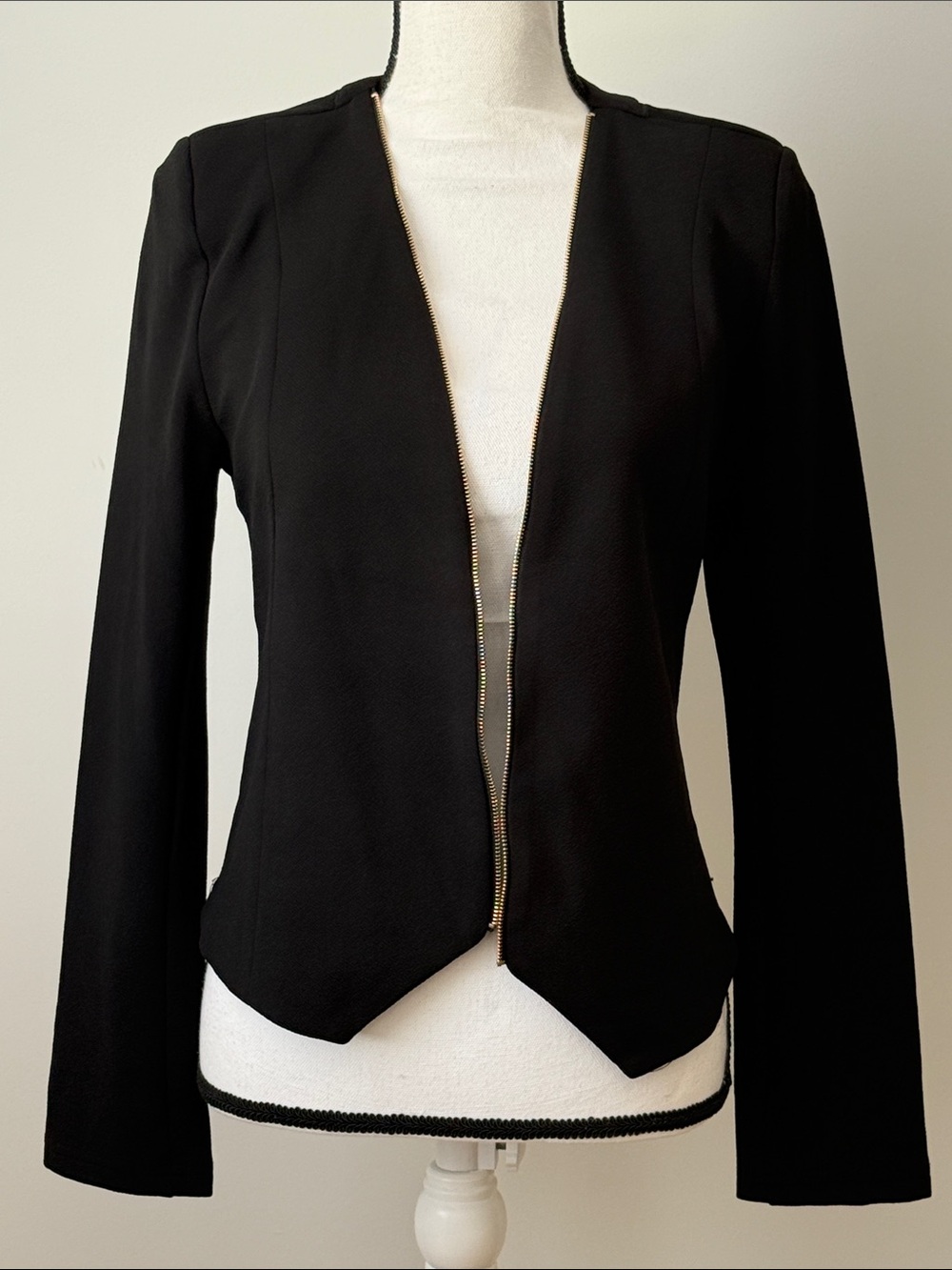 Michel Fashion Black Women's Tailored Jacket, Size Large